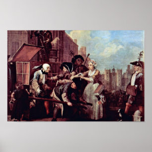 Die Festnahme für Diebstahl "durch Hogarth William Poster
