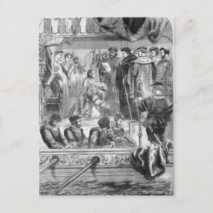 Die Festnahme von Anne Boleyn Postkarte