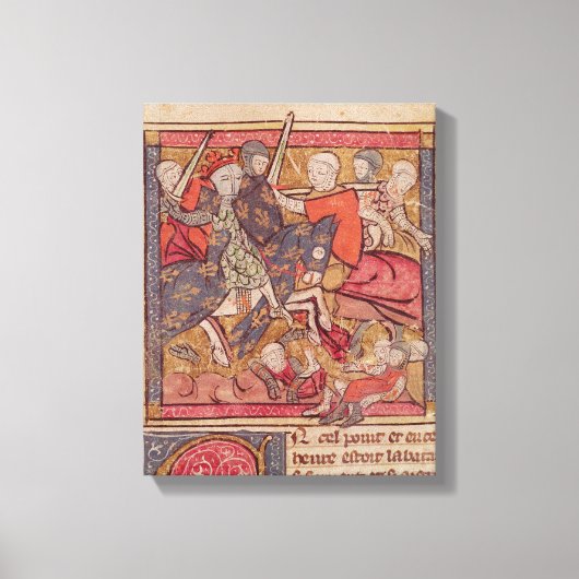 Die Festnahme von Ferdinand von Portugal zählt Leinwanddruck (Vorderseite)