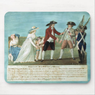 Die Festnahme von Louis XVI und seine Familie Mousepad