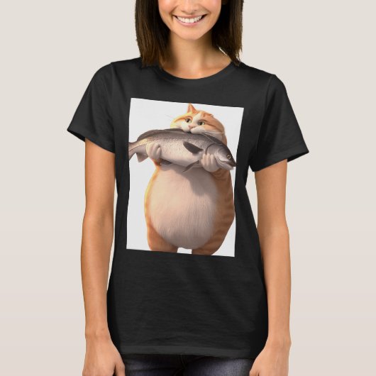 Die fette Katze T-Shirt (Vorderseite)