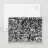 Die fette Küche von Pieter Bruegel der Ältere Postkarte (Vorne/Hinten)