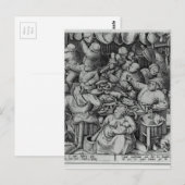 Die fette Küche von Pieter Bruegel der Ältere Postkarte (Vorne/Hinten)
