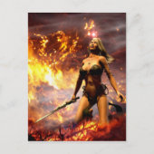 die Feuergöttin Postkarte (Vorderseite)