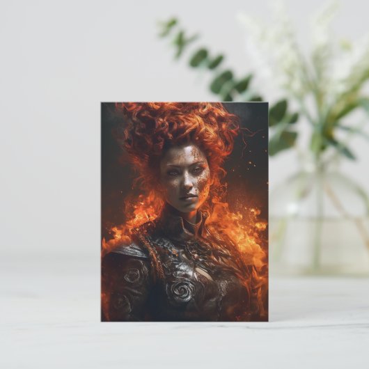 Die Feuergöttin Postkarte (Stehend Vorderseite)