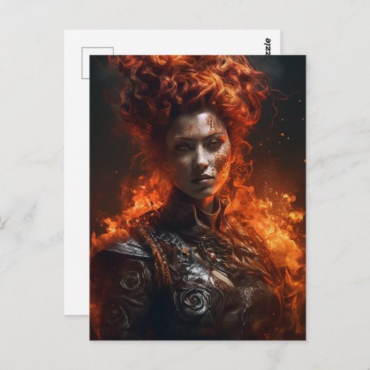 Die Feuergöttin Postkarte (Vorne/Hinten)