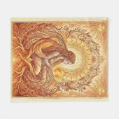 Die Feuerpriesterin Fleecedecke (Vorderseite (Horizontal))