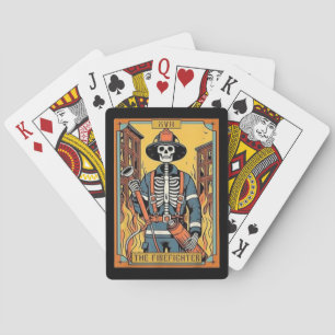 Die Feuerwehrmann-Skelett-Tarot-Poker-Karten Spielkarten