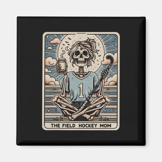 Die Field-Hockey-Mutter-Tarrot-Karte Magnet (Vorne)
