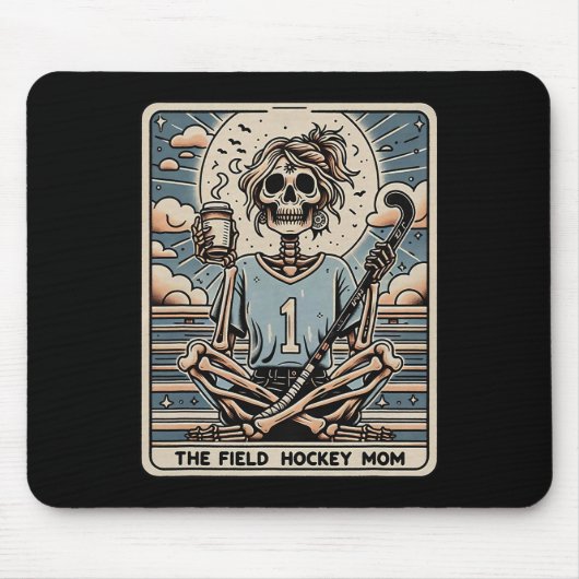 Die Field-Hockey-Mutter-Tarrot-Karte  Mousepad (Vorne)