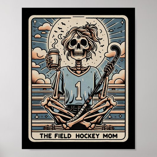 Die Field Hockey Mutter Tarrot Karte Poster (Vorne)