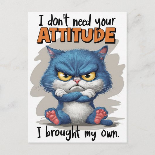 Die fiery Felines Defiant Declaration Postkarte (Vorderseite)