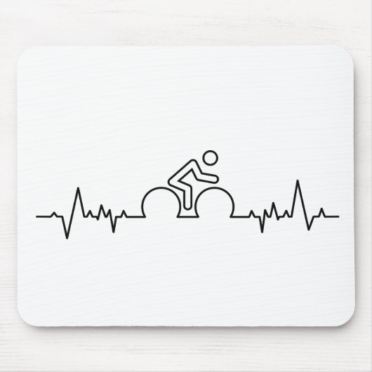 Die Fiets stießen auf eine Welle der Schlacken. Wi Mousepad (Vorne)