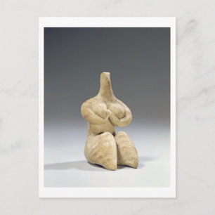 Die Figur der Frau im Halaf-Stil, um 4500 v. Chr. Postkarte