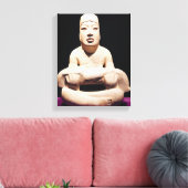 Die Figur mit dem Kind, Olmec Leinwanddruck (Insitu (Wohnzimmer))