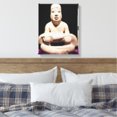 Die Figur mit dem Kind, Olmec Leinwanddruck (Insitu (Schlafzimmer))