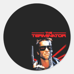 Die Filmbox Terminator Runder Aufkleber