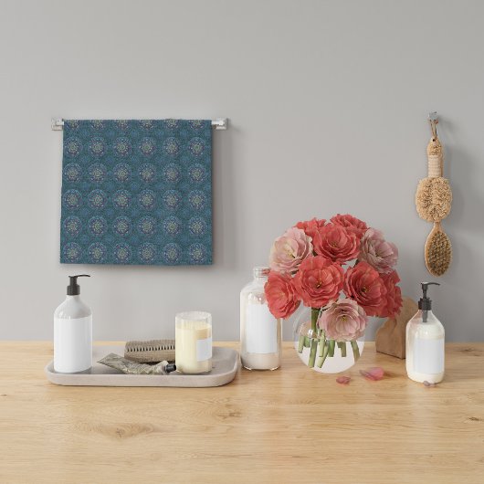 Die Filterluftwaffe Blue Manipur Mandala Geschirrtuch