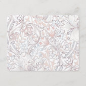 Die Finer Details Card Lilies William Morris Begleitkarte (Rückseite)