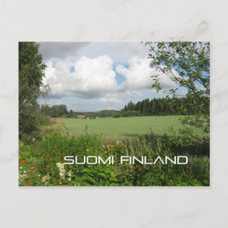Die finnische Landschaft Postkarte