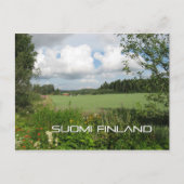 Die finnische Landschaft Postkarte (Vorderseite)