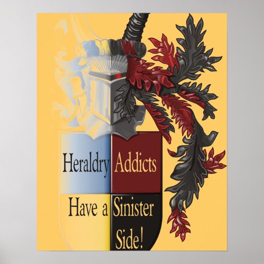Die finstere Seite von Heraldry Poster (Vorne)