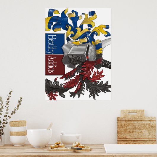 Die finstere Seite von Heraldry Poster (Küche)