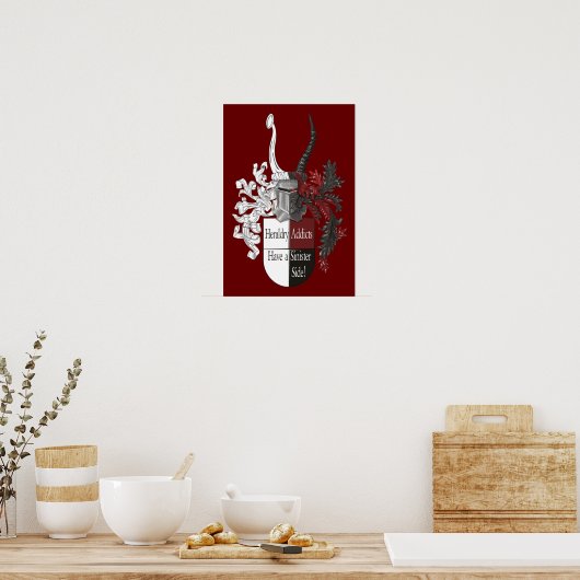Die finstere Seite von Heraldry Poster (Küche)