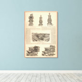 Die Firma Littlefield Stove Manufacturing Leinwanddruck (Insitu (Holzboden))