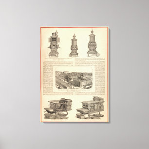 Die Firma Littlefield Stove Manufacturing Leinwanddruck