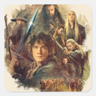 Die Firma und die Elfen von Mirkwood Quadratischer Aufkleber