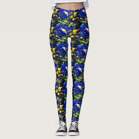Die Fisch-Gewohnheits-Leggings der Frauen Leggings (Vorderseite)