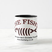 Die fischartige Wecker-Tasse Tasse (Zentrum)