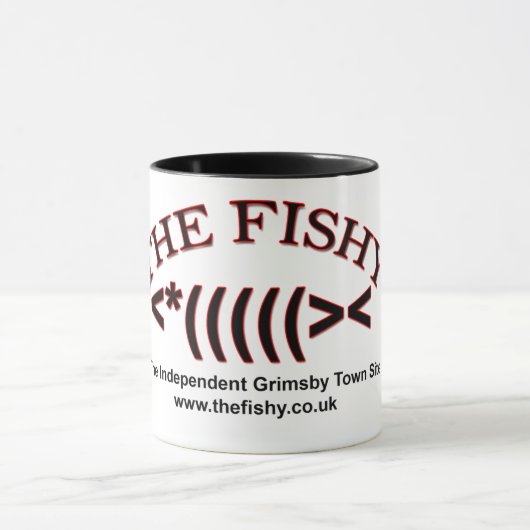 Die fischartige Wecker-Tasse Tasse (Zentrum)