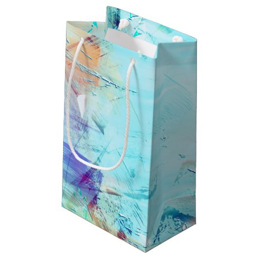 Die Fische fischen Kleine Geschenktüte (Rückseite Schrägansicht)