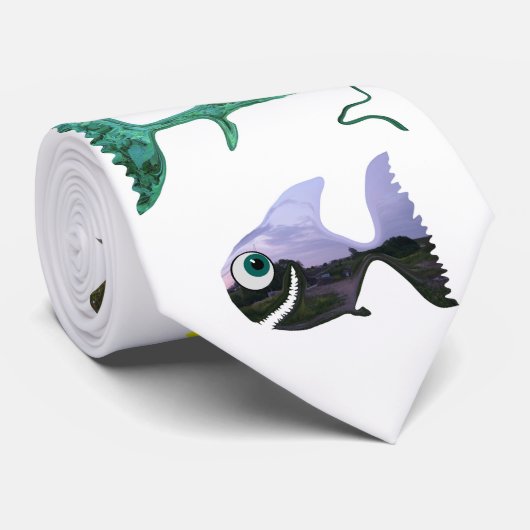 Die Fische Krawatte (Gerollt)