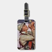 Die Fische springen Gepäckanhänger (Vorderseite vertikal)