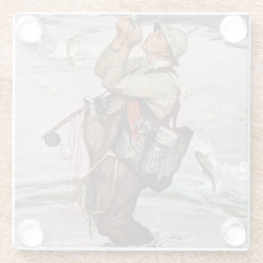 Die Fische springen Glasuntersetzer (Rückseite)