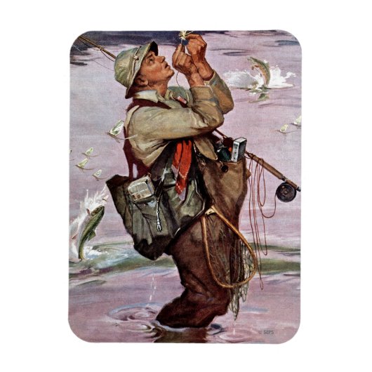 Die Fische springen Magnet (Vertikal)