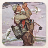 Die Fische springen Rechteckiger Pappuntersetzer (Vorderseite)