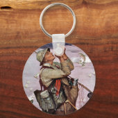 Die Fische springen Schlüsselanhänger (Vorderseite)