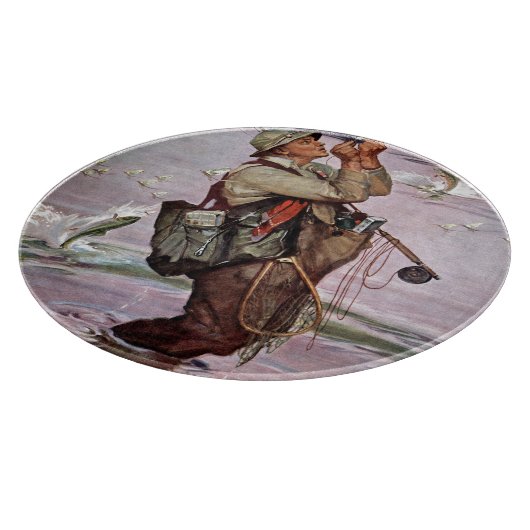 Die Fische springen Schneidebrett (Ecke)