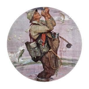 Die Fische springen Schneidebrett