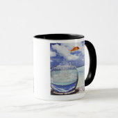 Die Fische springend vom Aquarium Tasse (VorderseiteRechts)