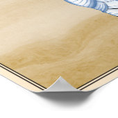 Die Fischer in Kalighat Kunst von Bengalisch Poster (Ecke)