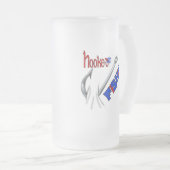 Die Fischerei auf der Sonnenseite Mattglas Bierglas (VorderseiteRechts)