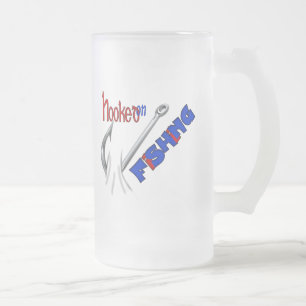 Die Fischerei auf der Sonnenseite Mattglas Bierglas