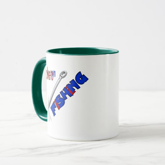 Die Fischerei auf der Sonnenseite Tasse (Vorderseite Links)