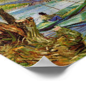 Die Fischerei im Frühling, Van Gogh Fine Art Poster (Ecke)