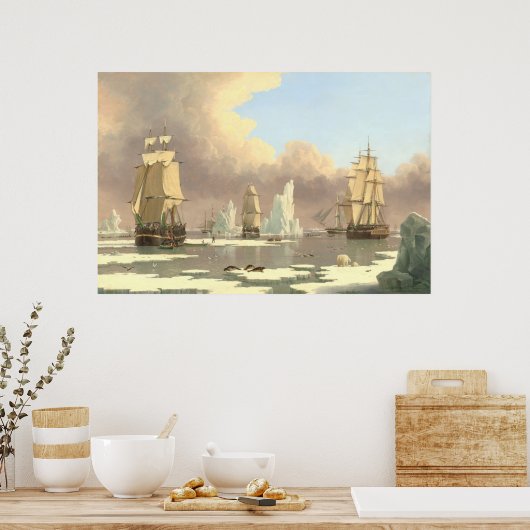 Die Fischerei im nördlichen Wal - John Ward Fine A Poster (Küche)